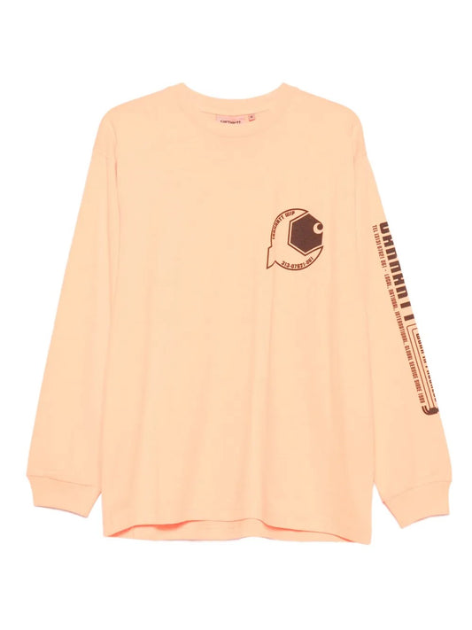 T-SHIRT Arancio/nero Carhartt