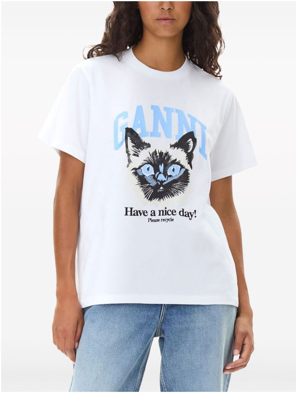 T-SHIRT Bianco Ganni