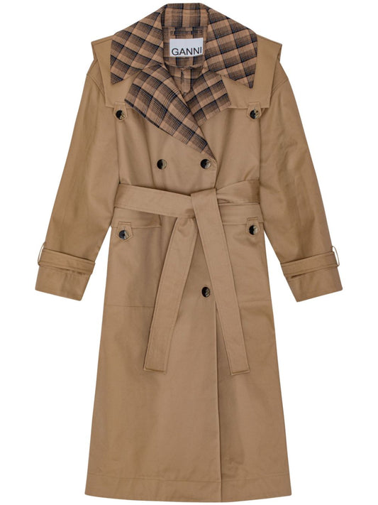 GANNI - OVERSIZED COAT Trench