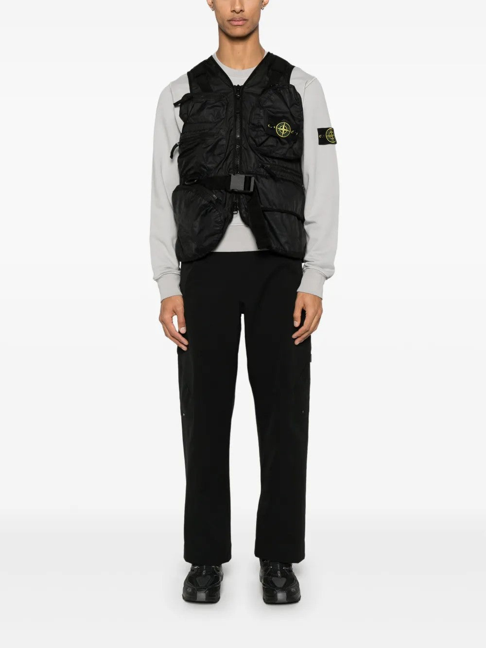 GILET Nero Stone Island