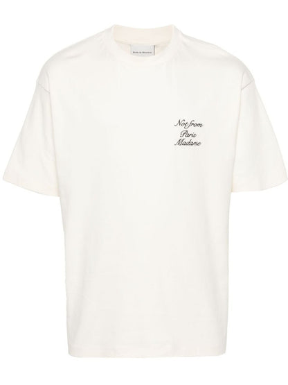 T-SHIRT Crema Drole De Monsieur