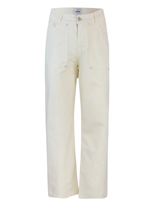 PANTALONE Crema Arte
