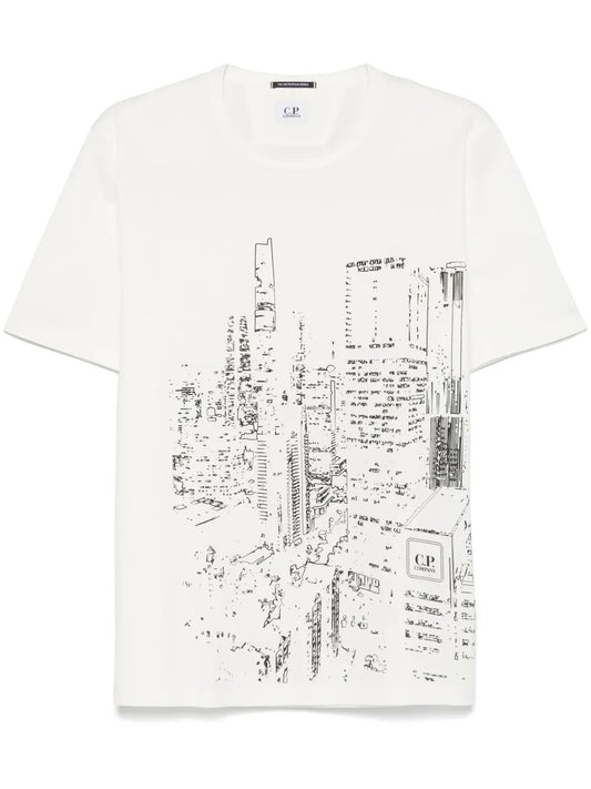 T-SHIRT Bianco C.p. Company Metropolis