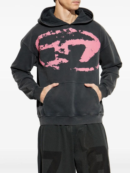FELPA Nero/rosa Diesel
