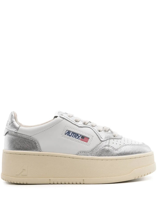 SNEAKER Bianco/argento Autry