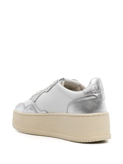 SNEAKER Bianco/argento Autry
