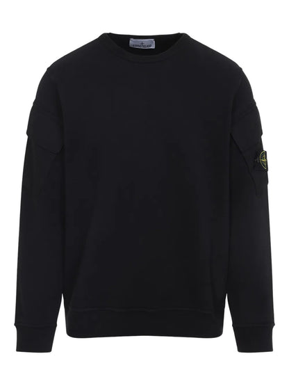 FELPA Nero Stone Island