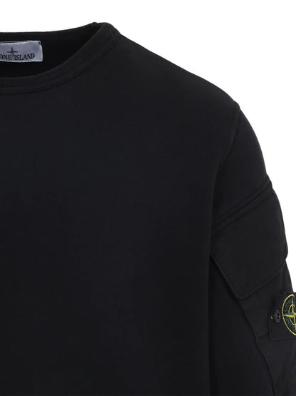 FELPA Nero Stone Island
