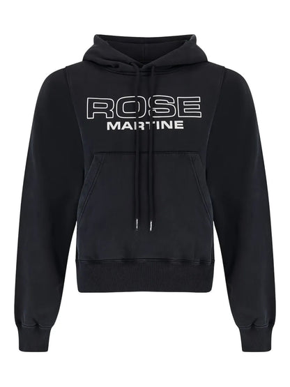 FELPA CAPPUCCIO Nero Martine Rose