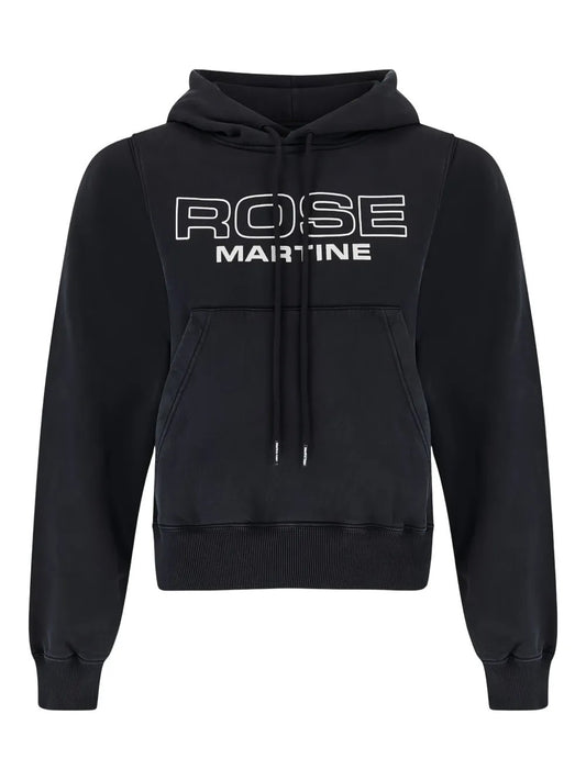 FELPA CAPPUCCIO Nero Martine Rose