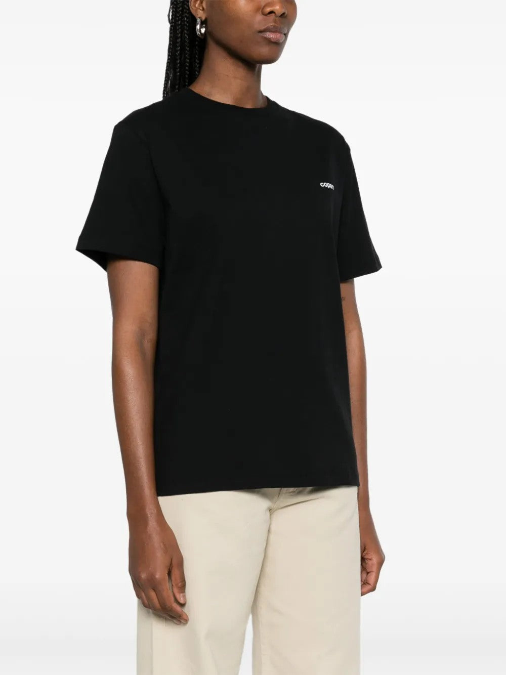 T-SHIRT Nero/bianco Coperni