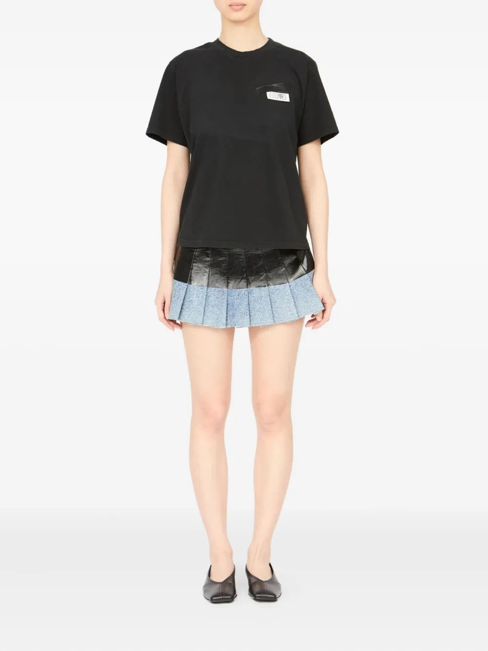 T-SHIRT Nero Mm6