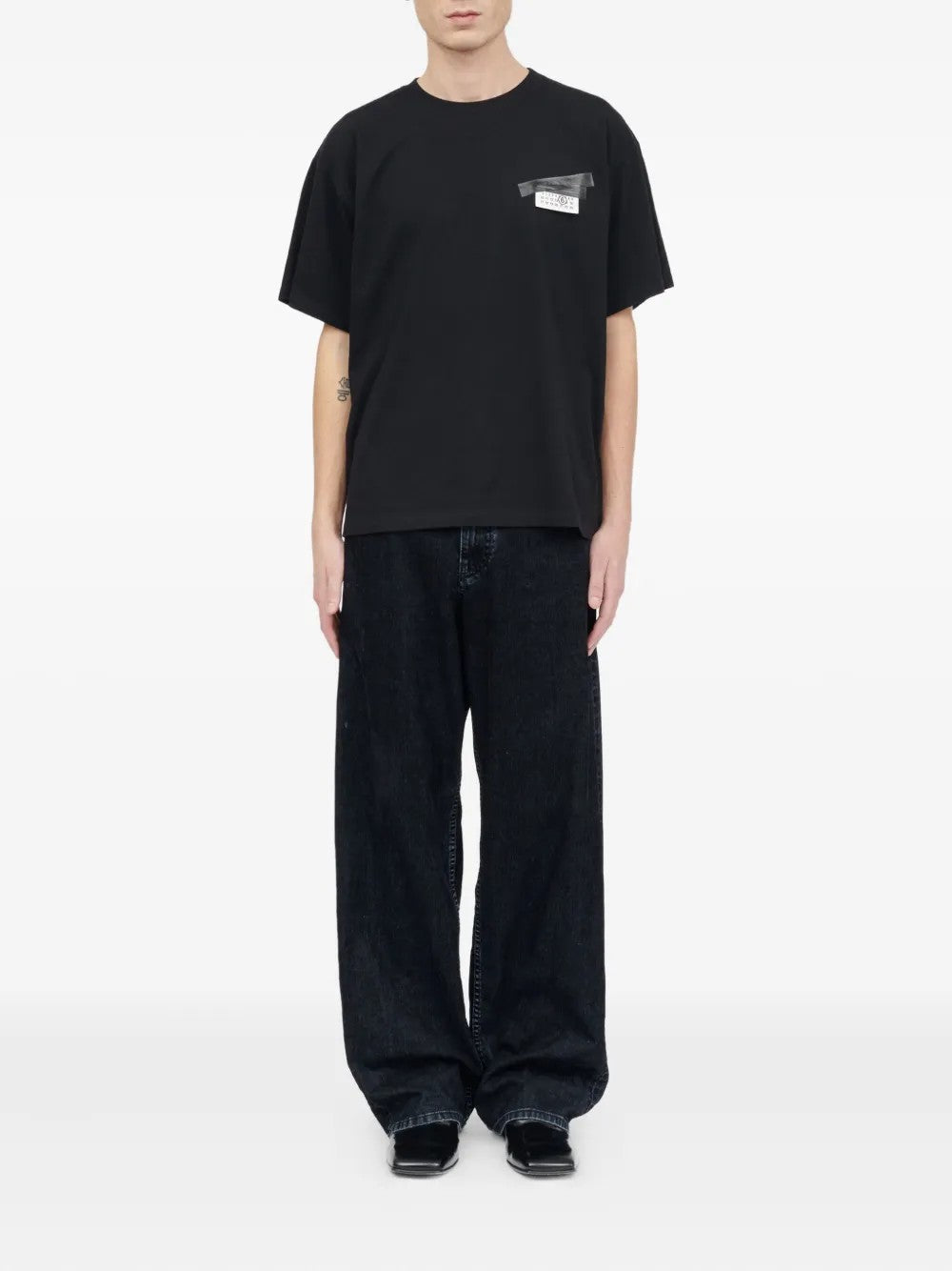 T-SHIRT Nero Mm6