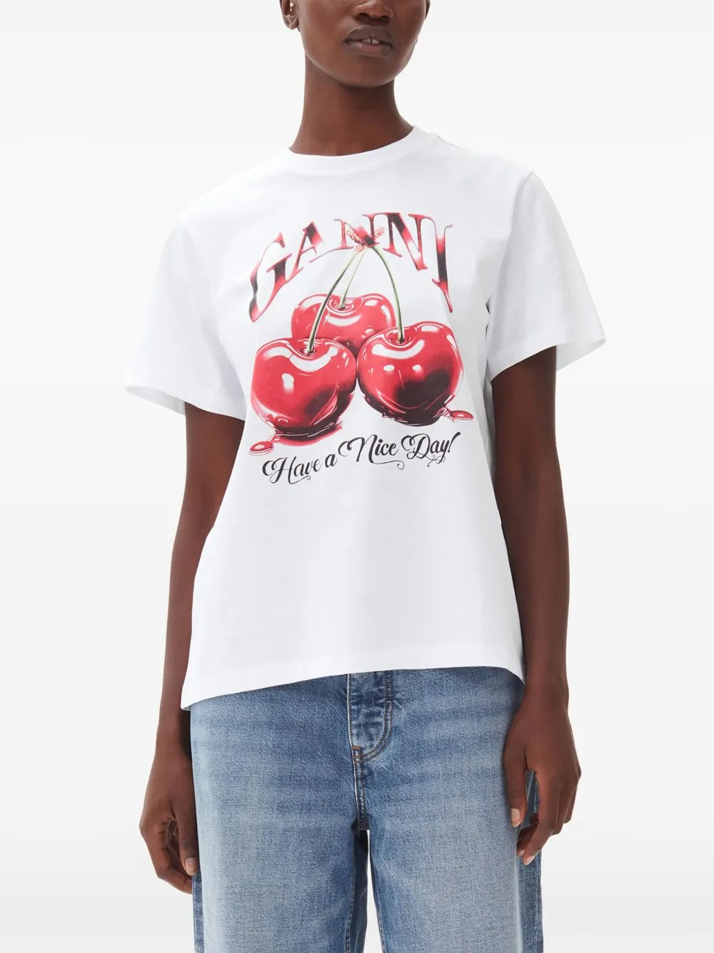 T-SHIRT Bianco Ganni