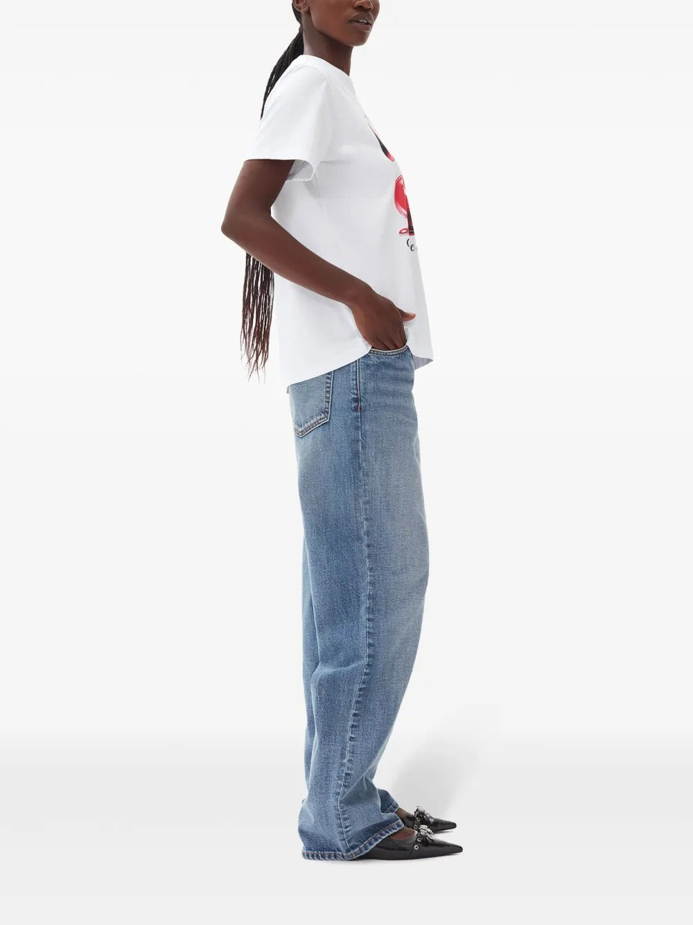 T-SHIRT Bianco Ganni