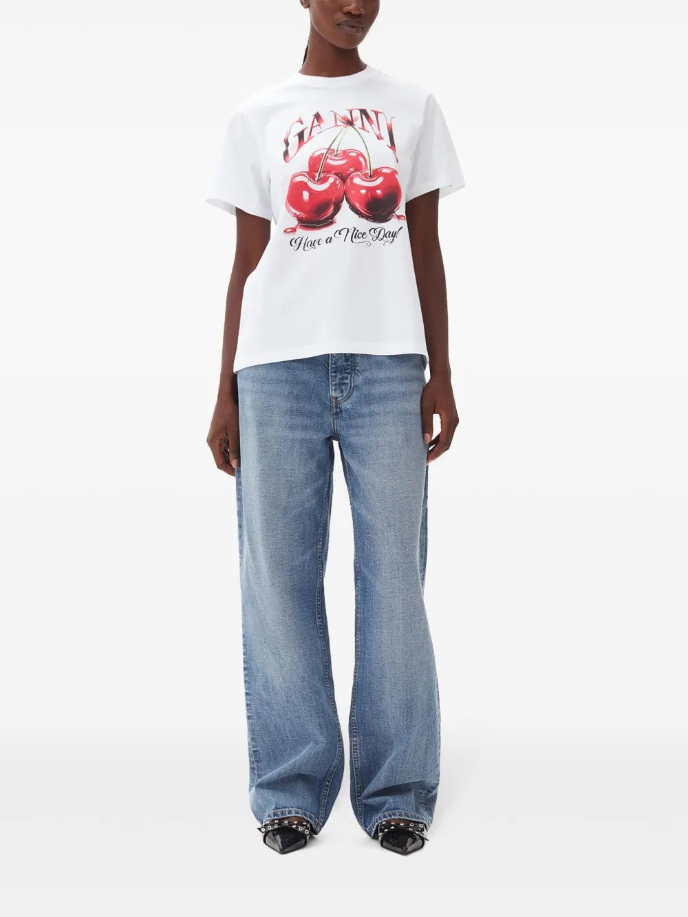 T-SHIRT Bianco Ganni