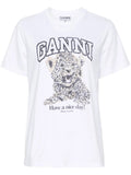 T-SHIRT Leopardato Ganni