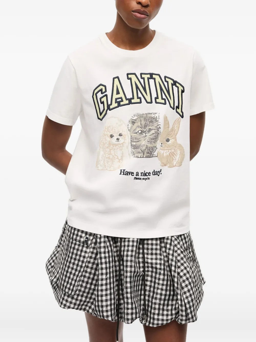 T-SHIRT Bianco Ganni