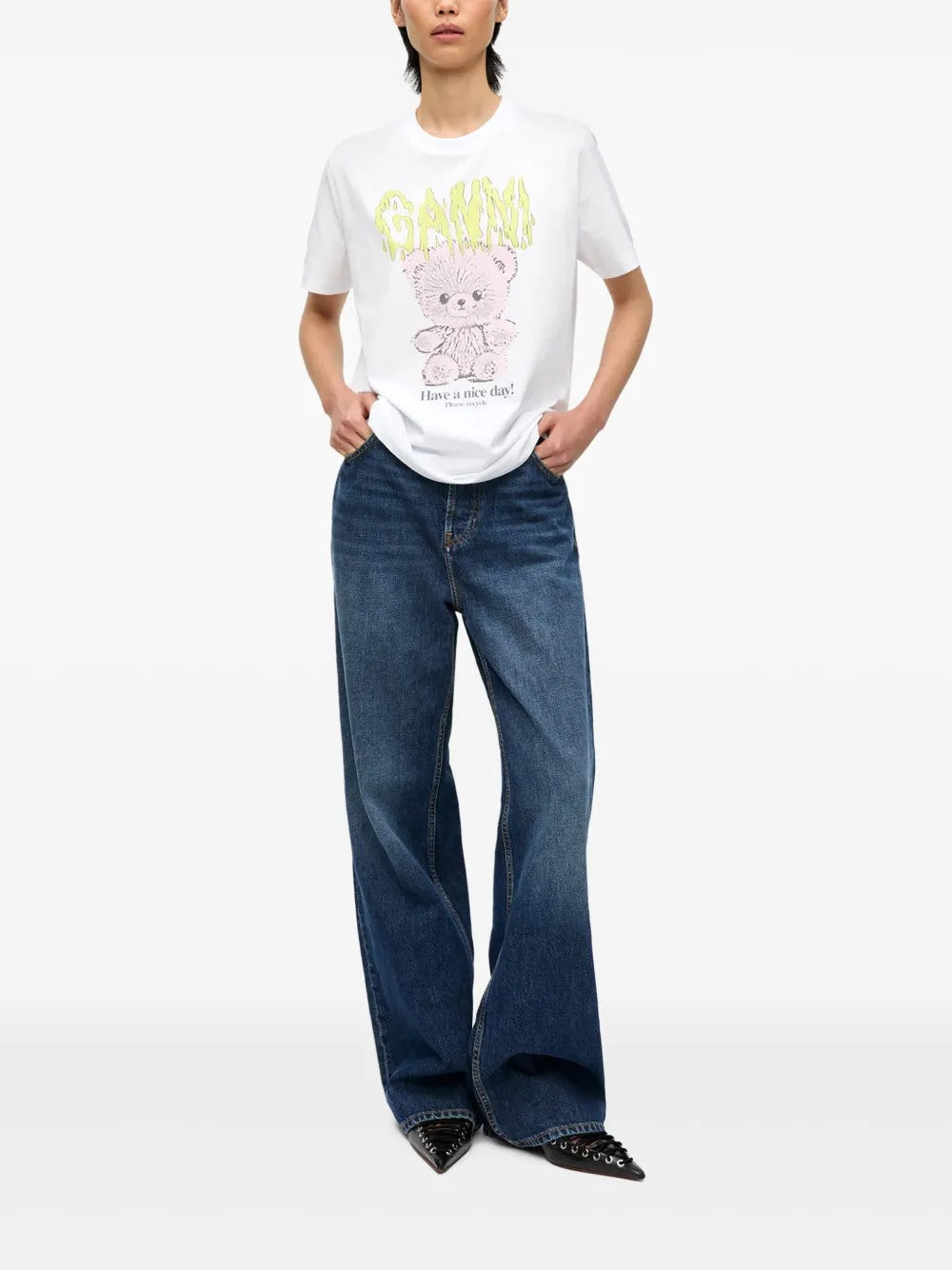 T-SHIRT Bianco Ganni