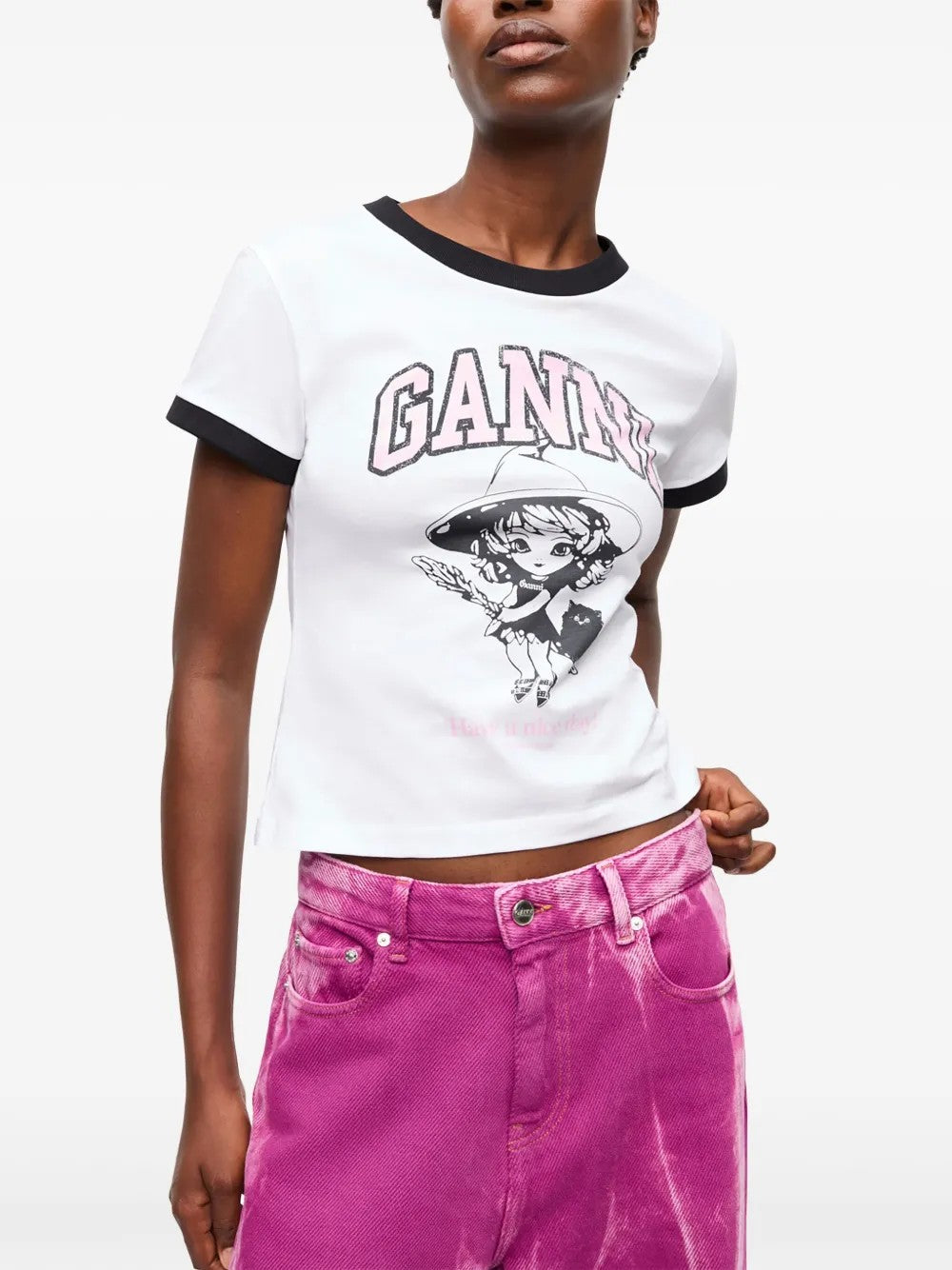 T-SHIRT Bianco Ganni