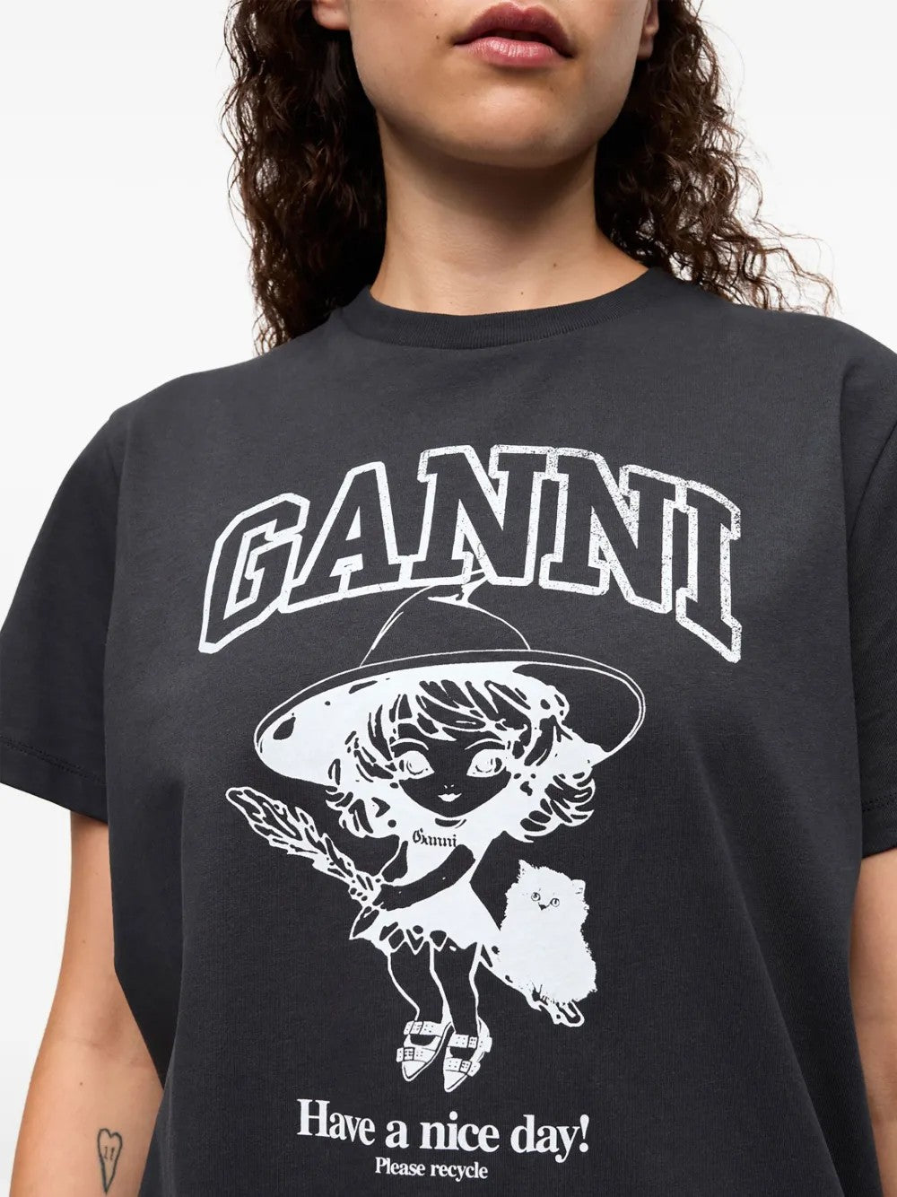T-SHIRT Grigio Ganni