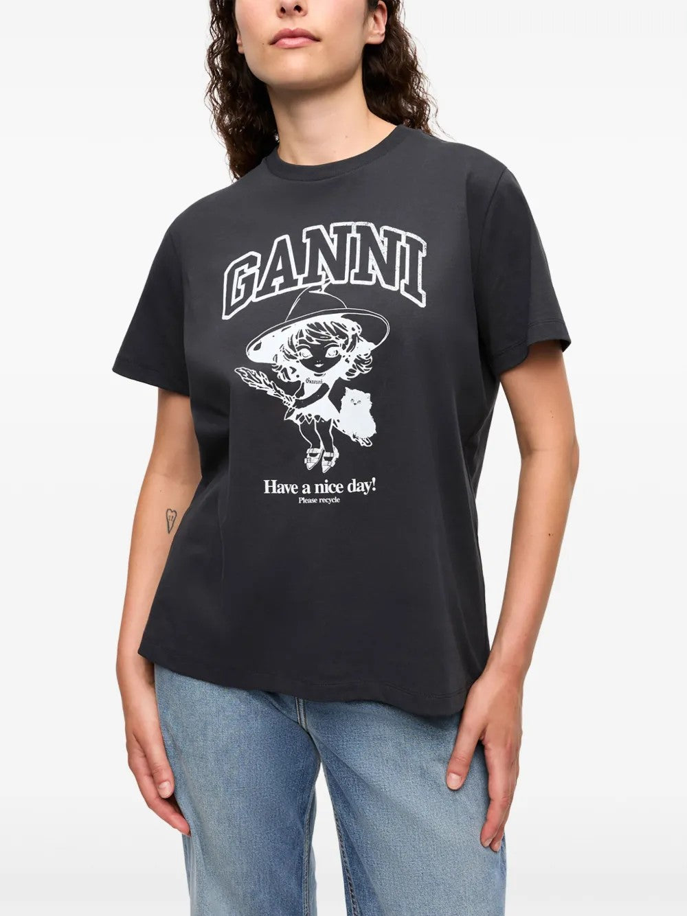 T-SHIRT Grigio Ganni