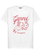 T-SHIRT Bianco Ganni