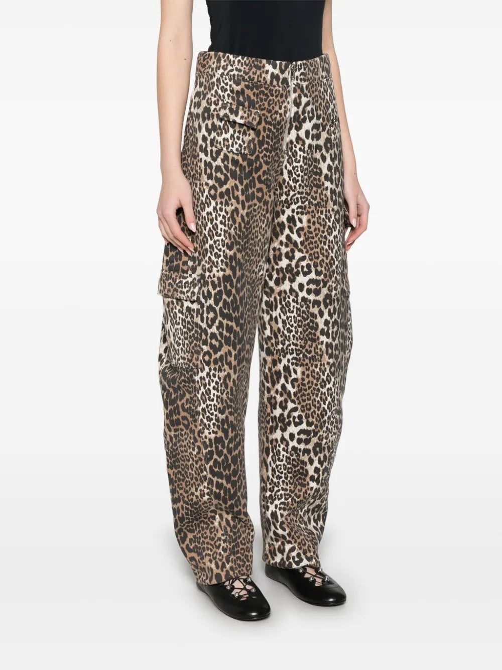 PANTALONE Leopardato Ganni