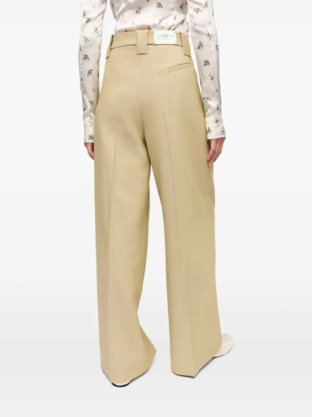 PANTALONE Beige Ganni