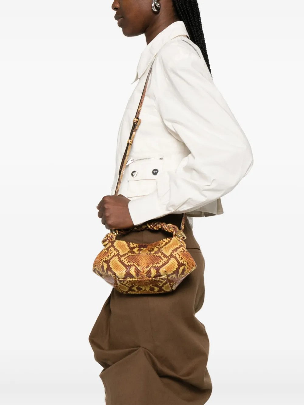BORSA  Marrone Ganni