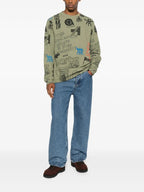 T-SHIRT Verde Militare Arte