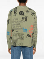 T-SHIRT Verde Militare Arte