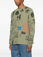 T-SHIRT Verde Militare Arte