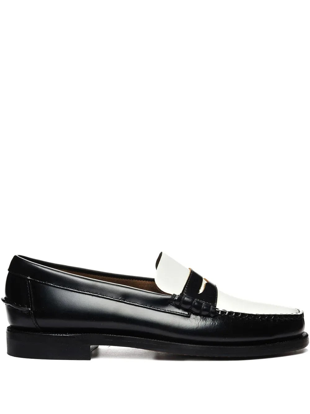 MOCASSINO  Bianco/nero Sebago