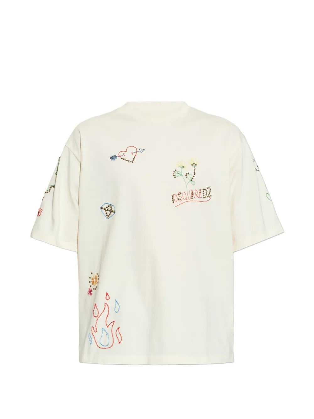 T-SHIRT Panna Dsquared2