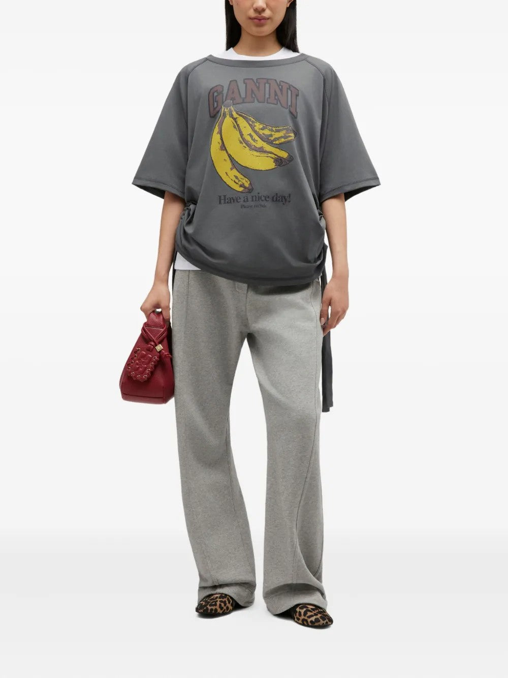 T-SHIRT Grigio Ganni