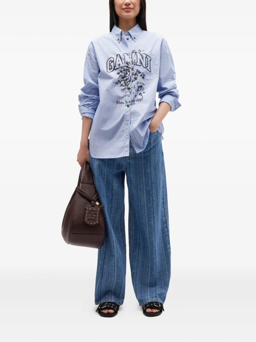 CAMICIA Lavanda Ganni