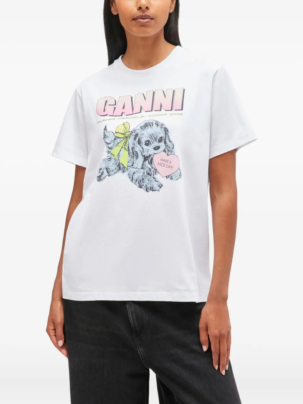 T-SHIRT Bianco Ganni