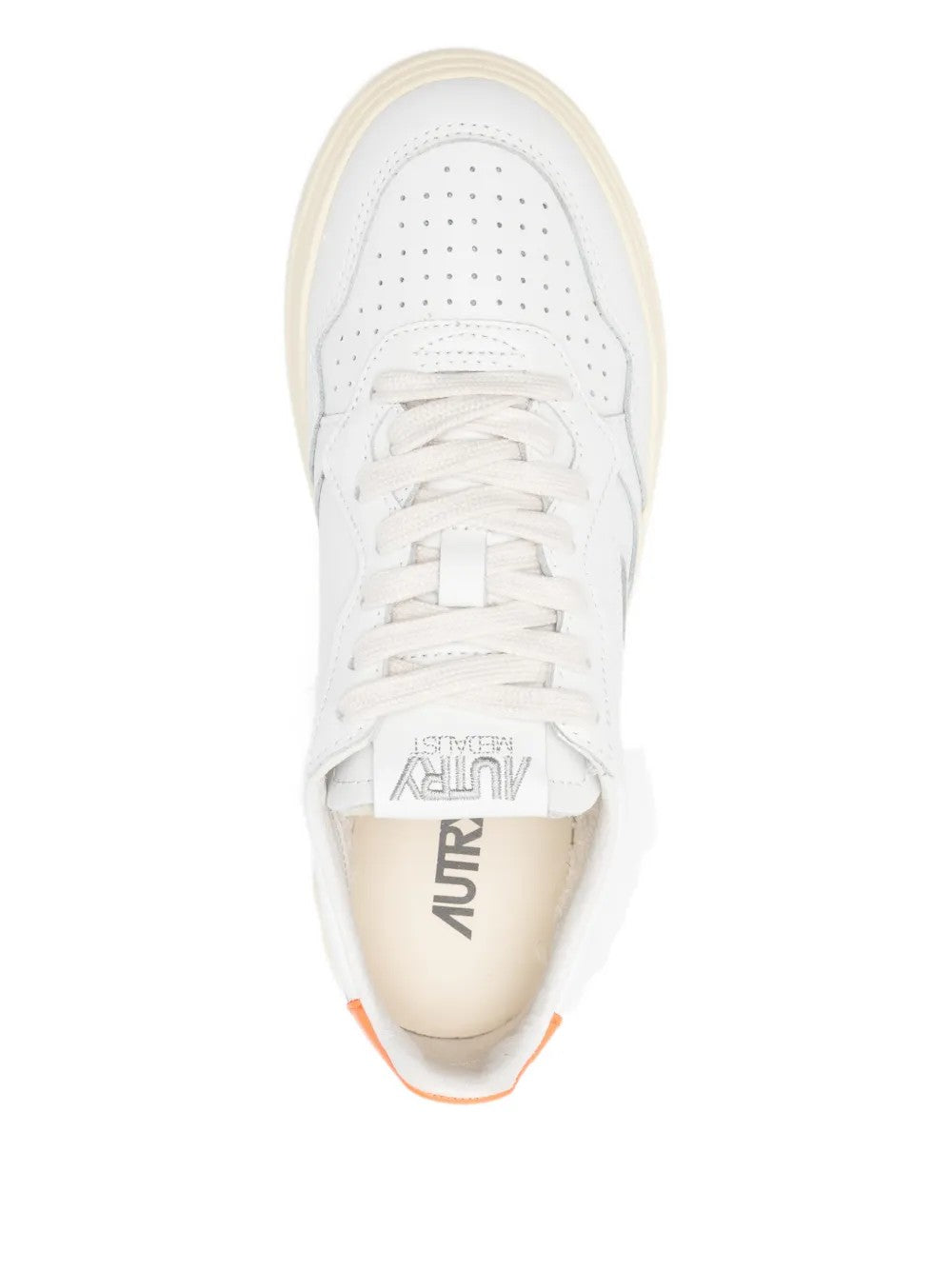 SNEAKER Bianco/arancio Autry