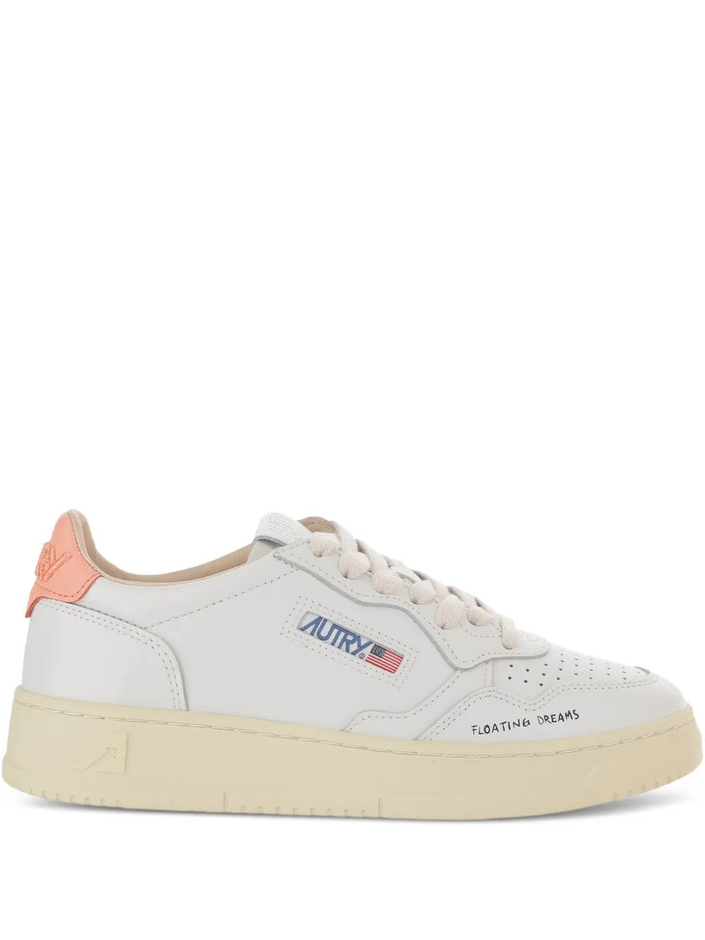 SNEAKER Bianco/pesca Autry