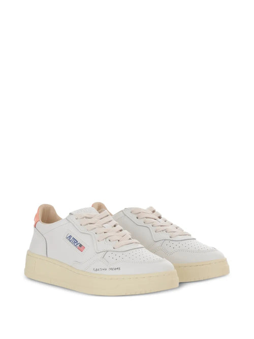 SNEAKER Bianco/pesca Autry