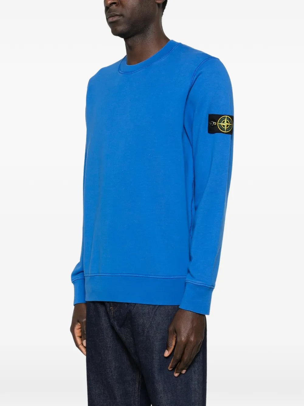 FELPA Blu Elettrico Stone Island