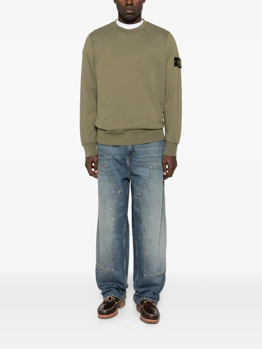 FELPA Verde Militare Stone Island