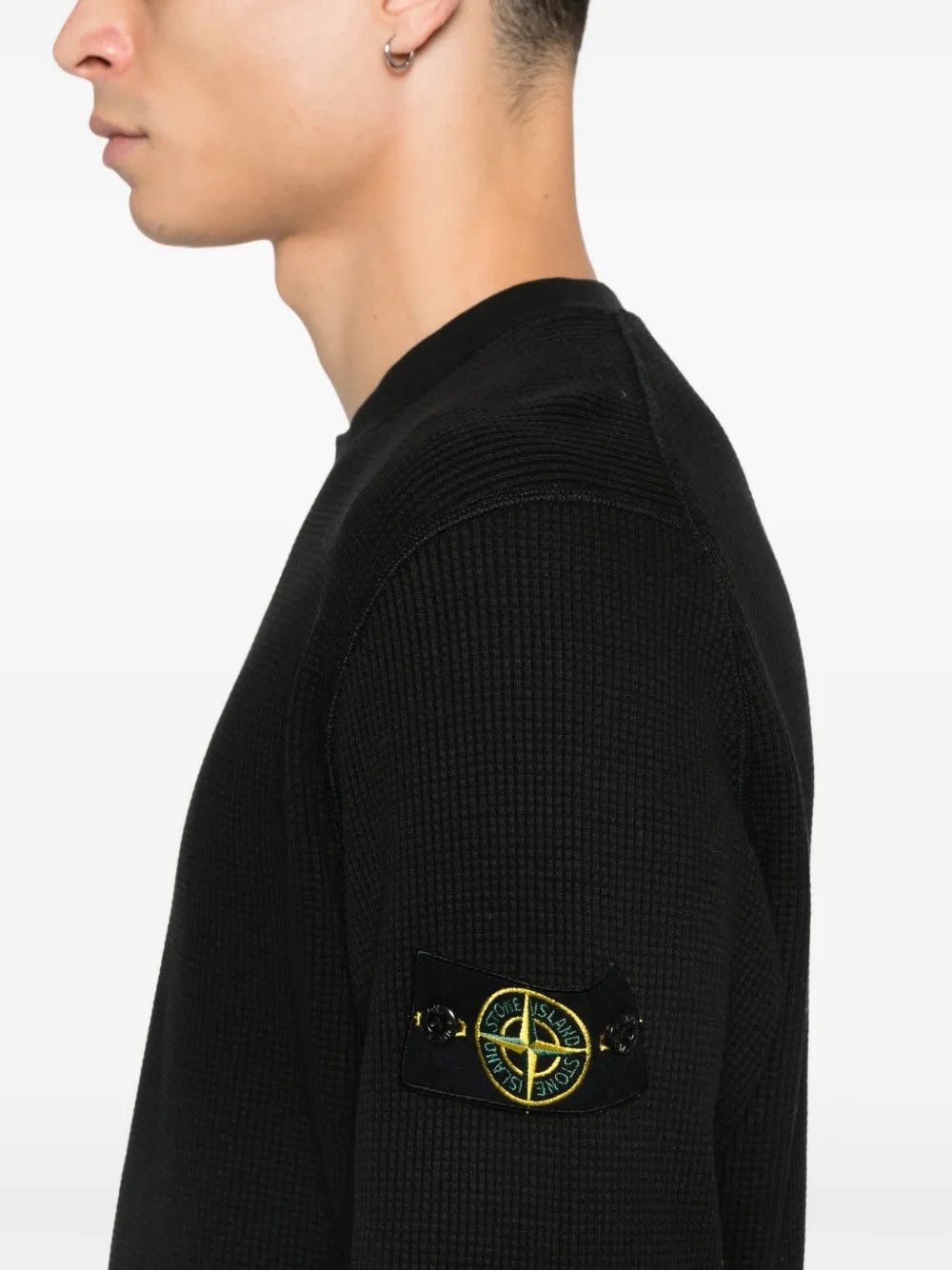 FELPA Nero Stone Island