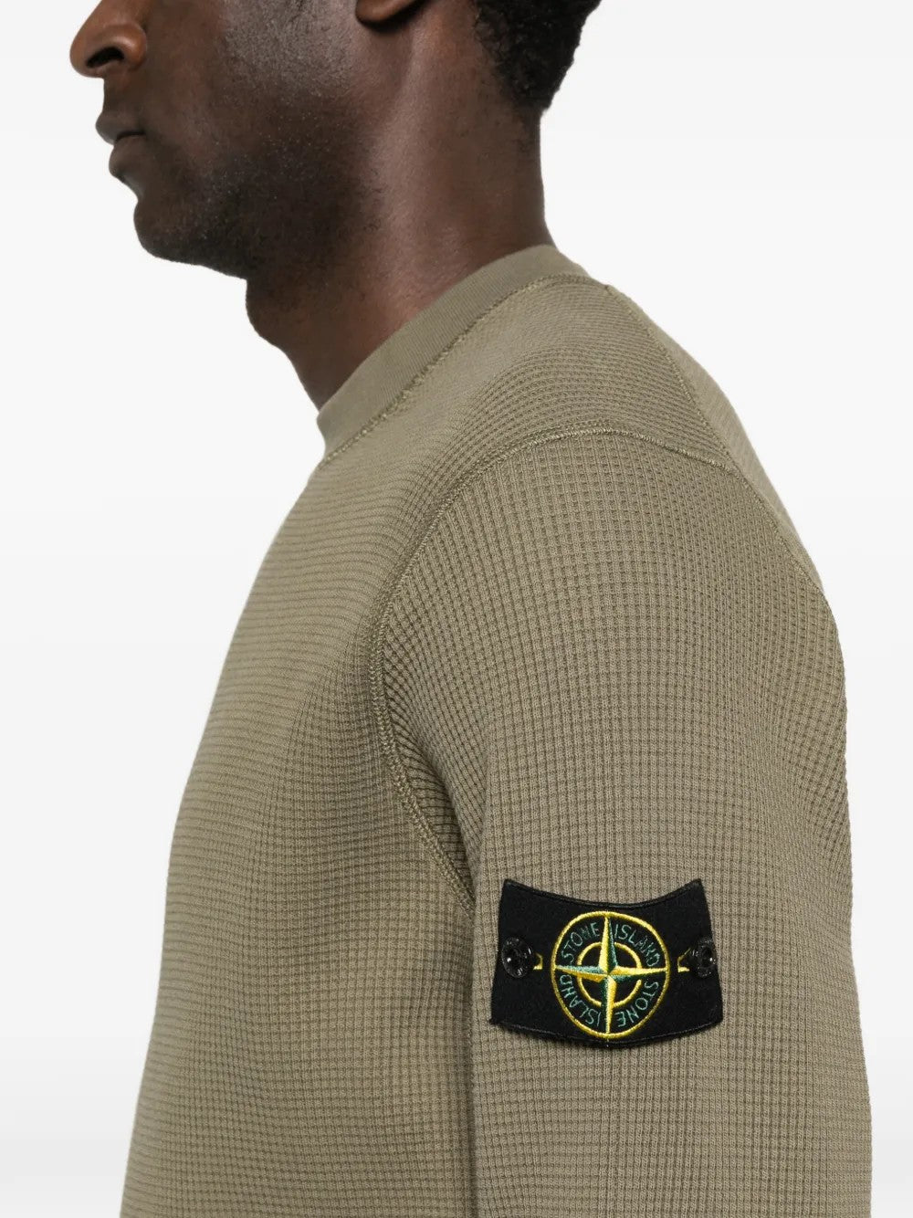 FELPA Verde Militare Stone Island