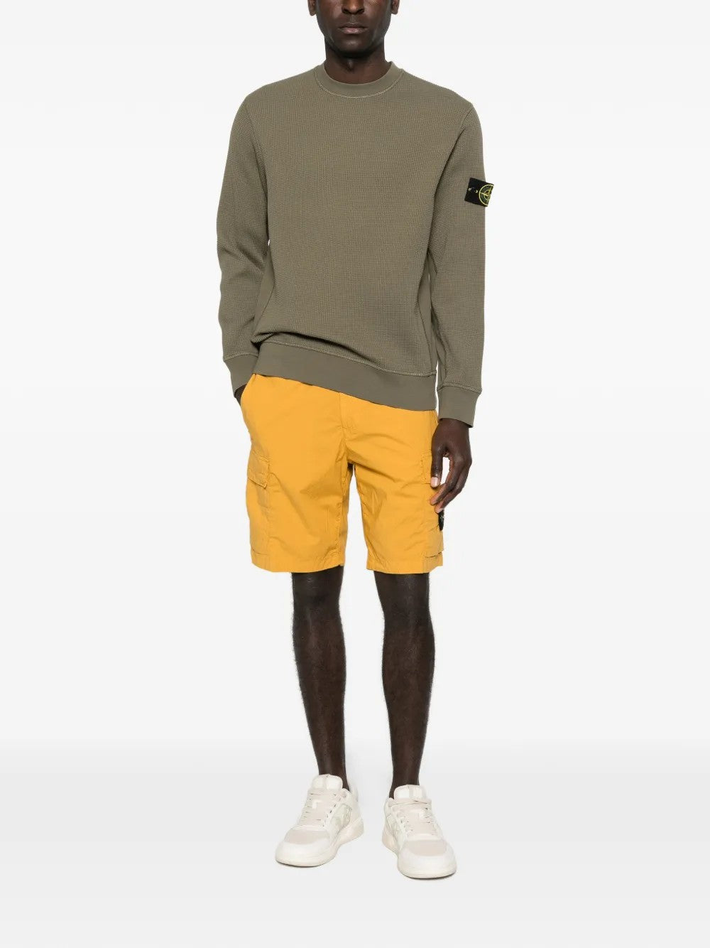 FELPA Verde Militare Stone Island