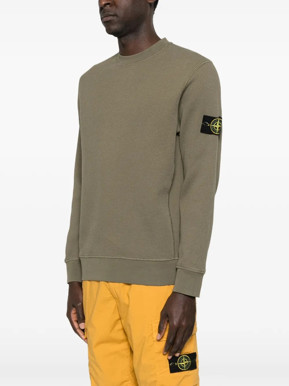 FELPA Verde Militare Stone Island