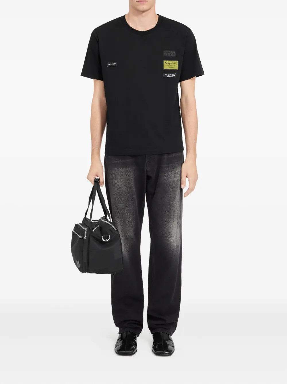 T-SHIRT Nero Mm6