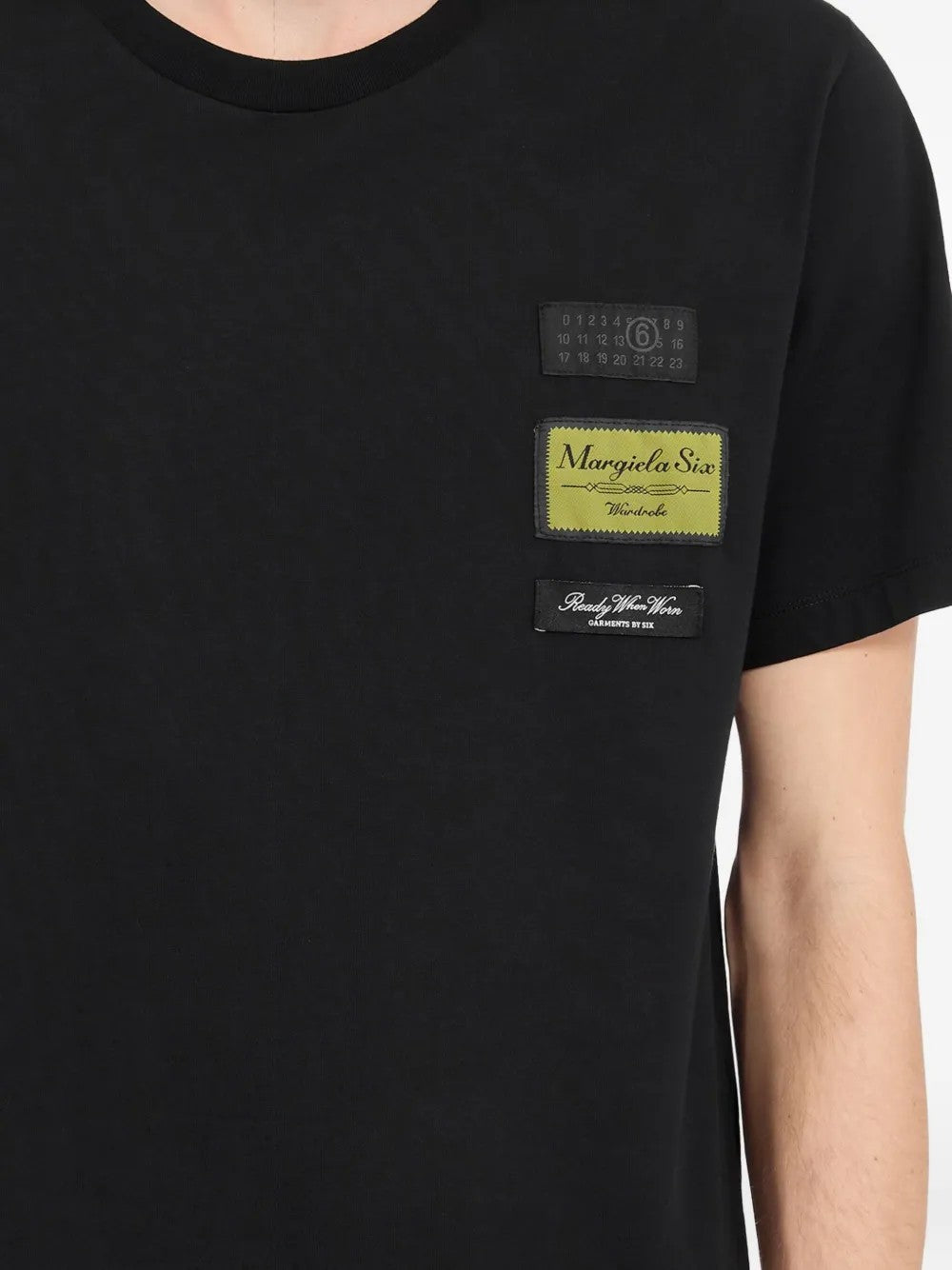 T-SHIRT Nero Mm6