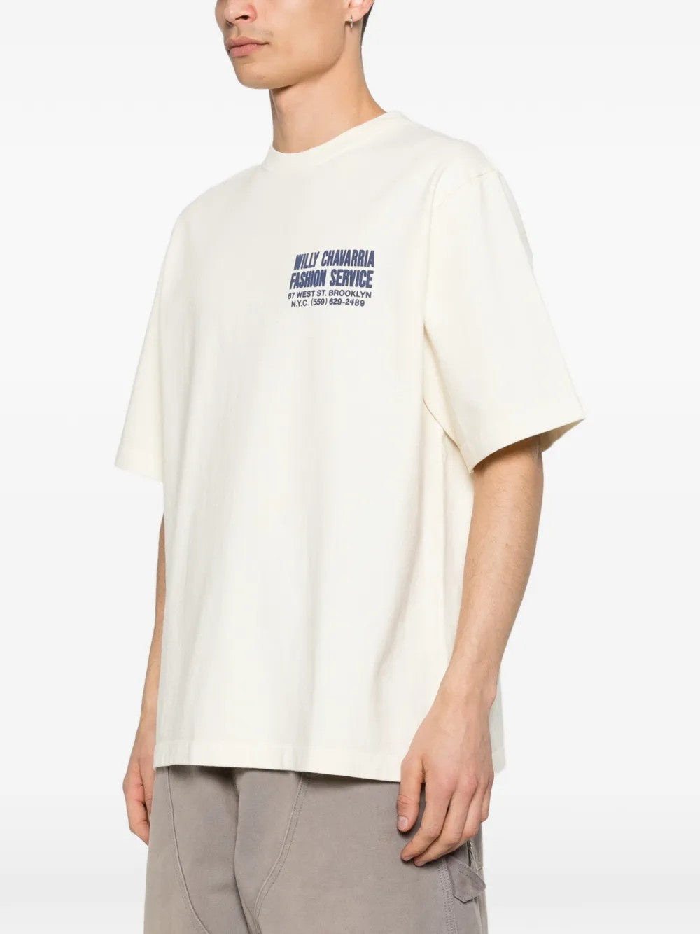 T-SHIRT Ecru Willy Chavarria